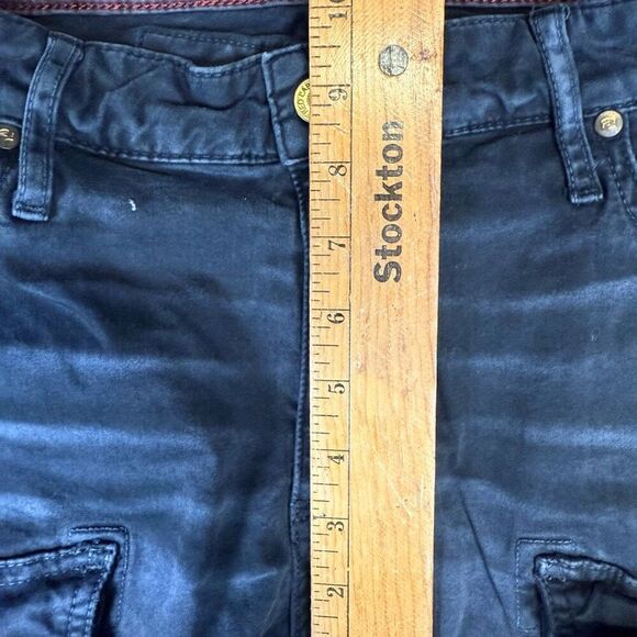 Robin's Red Label men’s Size 33 moto Black Distressed Skinny Ankle Pants Jeans - Picture 7 of 11